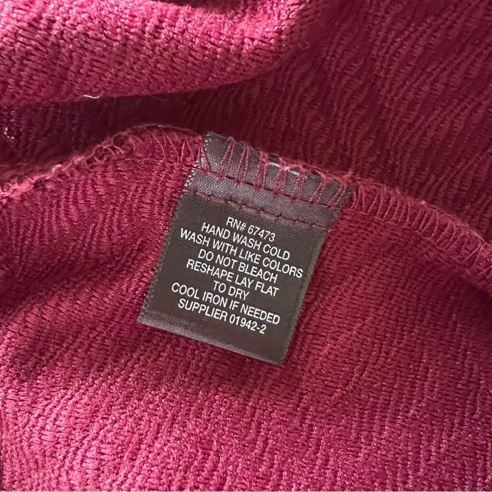 Liz Claiborne Maroon Textured Knit Dress Office - Picture 5 of 5